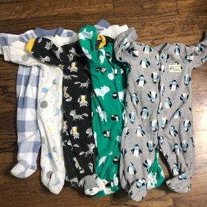 5 Carters Fleece Pajamas